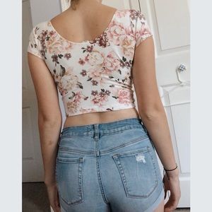 Floral crop top